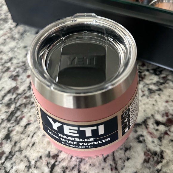 Authentic YETI Sandstone Pink. 10oz Wine Tumbler - Brand New